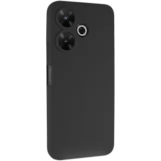 Чехол Silicone Case Lakshmi Premium з закритою камерою на Xiaomi Poco M6 4G — Черный / Black