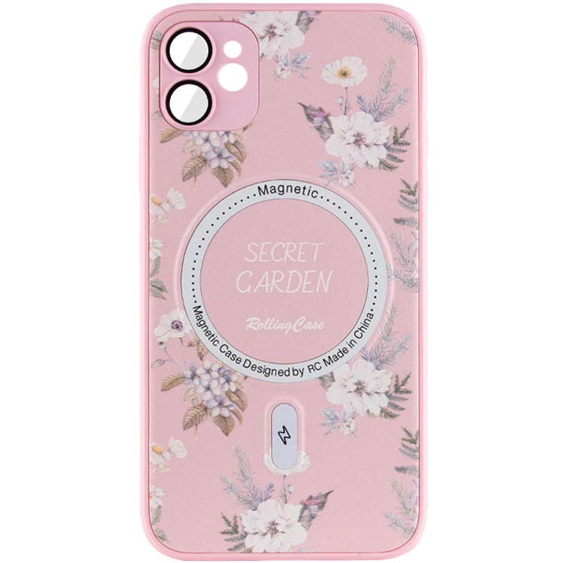 TPU+PC чохол Secret Garden with MagFit для Samsung Galaxy S24 – Pink. Фото 1 з 12