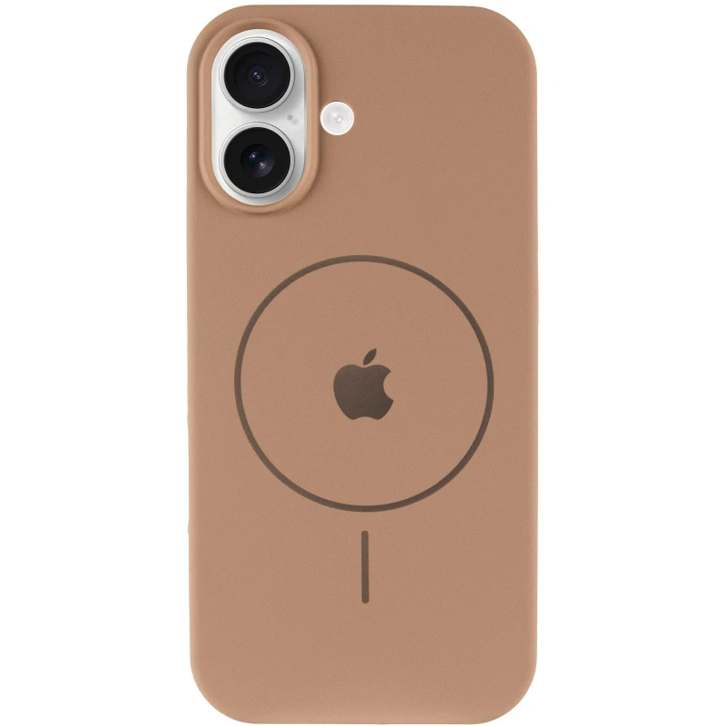 Чохол Silicone Case Full Protective (AA) V2 with MagSafe для Apple iPhone 17 (6.3") – Бежевий / Desert Gold. Фото 4 з 11