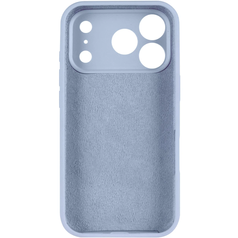 Чехол Silk Full Camera Protective (AA) NO LOGO для Apple iPhone 17 Pro (6.3") – Голубой / Lilac Blue. Фото 6 из 9