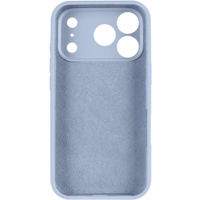Чехол Silk Full Camera Protective (AA) NO LOGO для Apple iPhone 17 Pro Max (6.9") – Голубой / Lilac Blue. Фото 3 из 5