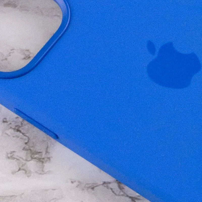 Чохол Silicone case Premium з Magsafe та анімацією на Apple iPhone 12 – Синій / Capri Blue. Фото 6 з 7