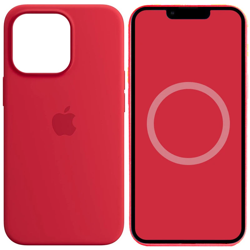 Чохол Silicone case (AAA) with Magsafe and Animation для Apple iPhone 14 Pro (6.1") – Червоний / Red. Фото 1 з 3