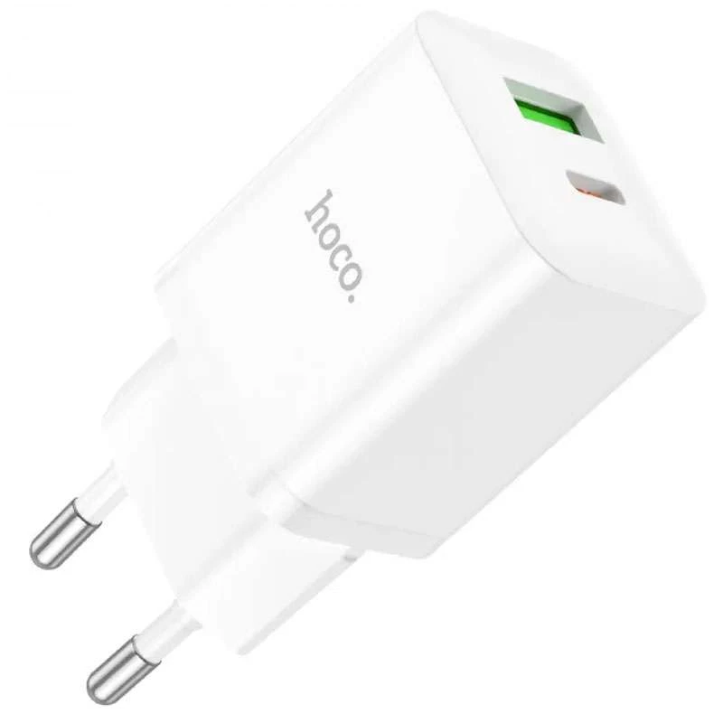 

СЗУ Hoco N28 Founder 20W Type-C + USB (White)