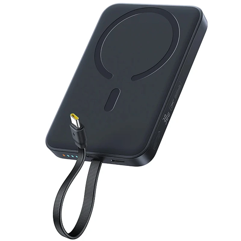 Портативное ЗУ Power Bank Baseus EnerFill FM11 30W с БЗУ with cable 10000mAh (E00289) – Cosmic Black. Фото 1 из 3