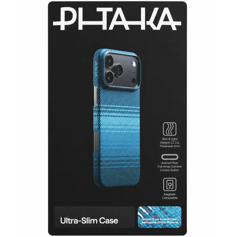 Чохол Aramid Fiber PTK Premium with MagSafe (NFC) для Apple iPhone 17 Pro (6.3") – Moonrise. Фото 4 з 4