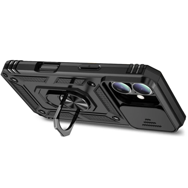 Удароміцний чохол Ummi Camshield Serge Ring (in box) для Apple iPhone 16 – Чорний / Black. Фото 3 з 4