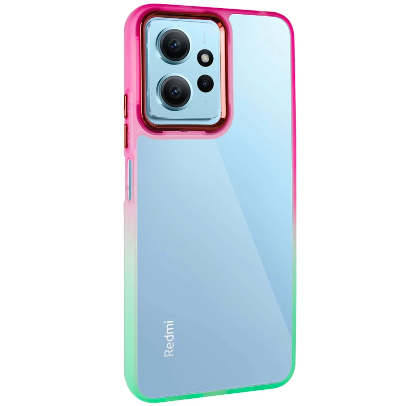 Силіконовий чохол фреш на Xiaomi Redmi Note 12 4G – Салатовий / Рожевий. Фото 2 Силіконовий чохол фреш на Xiaomi Redmi Note 12 4G – Салатовий / Рожевий. Фото 2 з 6