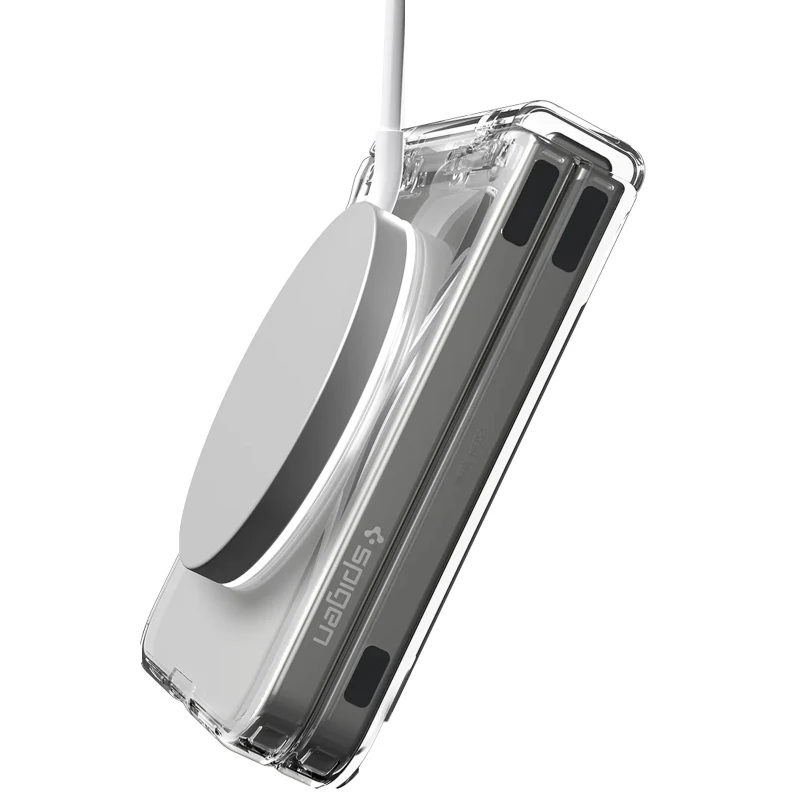 Чохол SGP Ultra Hybrid (MagFit) на Samsung Galaxy Z Flip7 – Прозорий. Фото 4 з 6