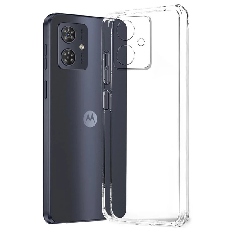 Ультратонкий силиконовый чехол 1,5 мм для Motorola Moto G54 – Бесцветный (прозрачный). Фото 3 Ультратонкий силиконовый чехол 1,5 мм для Motorola Moto G54 – Бесцветный (прозрачный). Фото 3 из 6