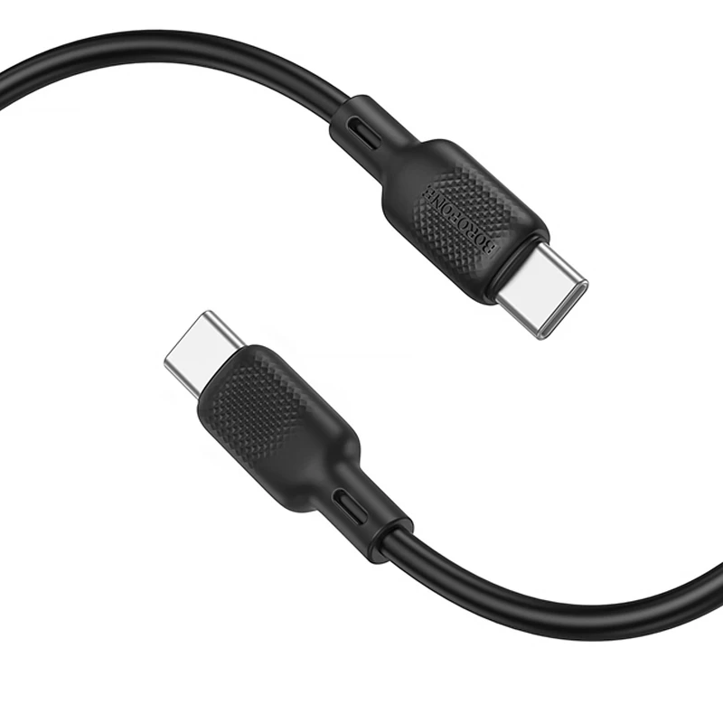 Дата кабель Borofone BX113 Lenny Type-C to Type-C 60W (2m) – Black. Фото 3 з 4