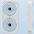 Настільний вентилятор F105 Dual-Fan Design 1800mAh – Blue. Фото 2 з 6