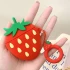 Силиконовый футляр Smile Fruits series для наушников AirPods 1/2 + кольцо – Strawberry. Фото 4 из 5