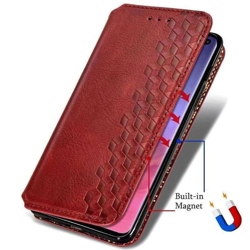 Чохол книжка GETMAN Cubic для Xiaomi Redmi Note 9s / Note 9 Pro / Note 9 Pro Max – Червоний. Фото 4 з 7