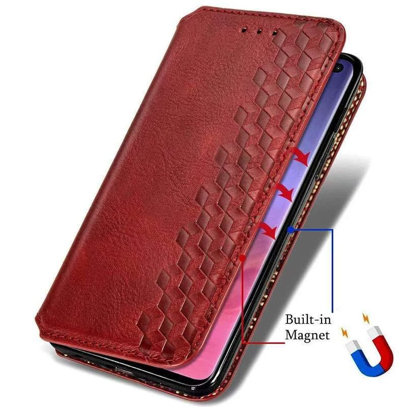 Чохол книжка GETMAN кубик для Xiaomi Redmi Note 9s / Note 9 Pro / Note 9 Pro Max – Червоний. Фото 4 з 7