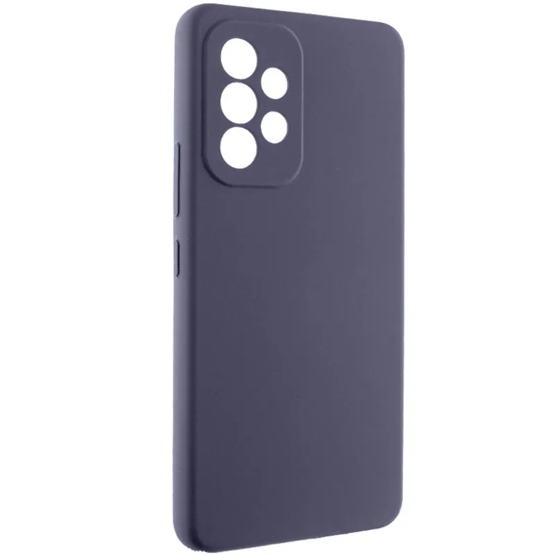 Чехол Silicone Case Lakshmi Premium з закритою камерою на Samsung Galaxy A52 4G / A52 5G – Серый / Dark Gray. Фото 1 из 6