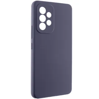 Чехол Silicone Case Lakshmi Premium з закритою камерою на Samsung Galaxy A52 4G / A52 5G — Серый / Dark Gray