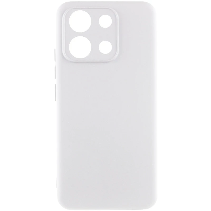 Чохол Silicone Case Lakshmi Plus з закритою камерою на Xiaomi Poco X6 Pro – Білий / White. Фото 1 з 2