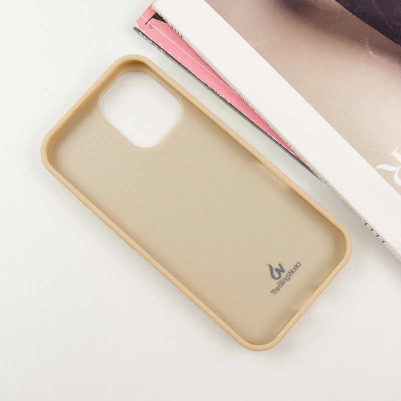 TPU чехол Bling World Rock Diamond для Apple iPhone 16 – Золотой. Фото 5 из 9