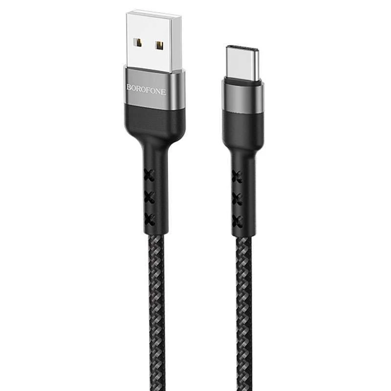 

Дата кабель Borofone BX34 Advantage USB to Type-C (1m) (Черный), Чорний