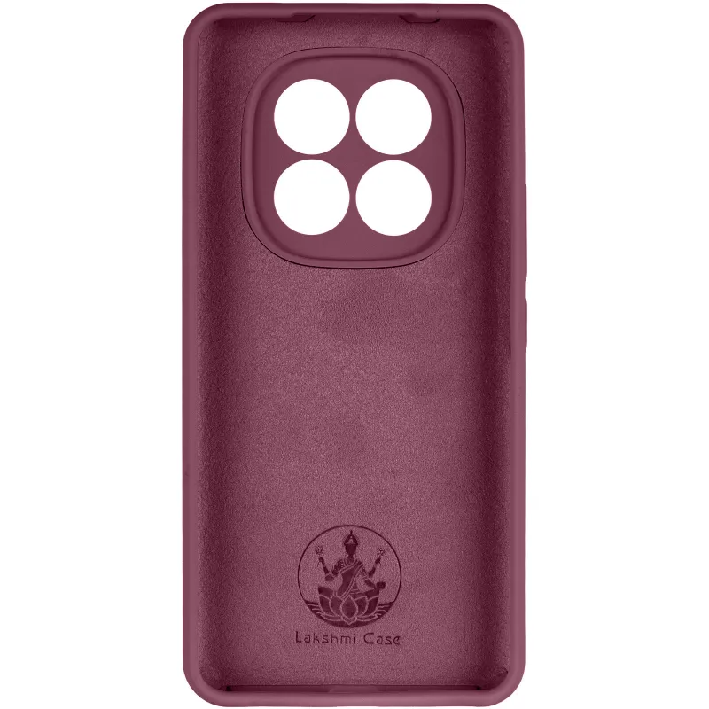 Чехол Silicone Case Lakshmi Premium з закритою камерою на Xiaomi Redmi Note 15 Pro+ 5G – Бордовый / Plum. Фото 4 из 6