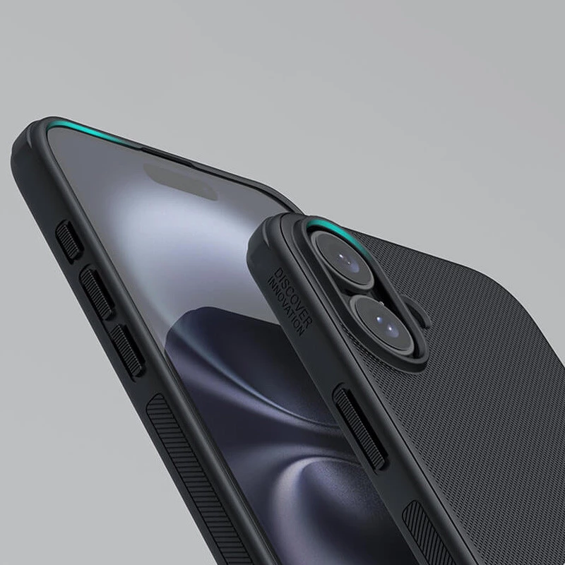 Чехол Nillkin Matte Magnetic Pro для Apple iPhone 16 – Черный / Black. Фото 7 из 8