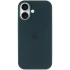 Чехол Silicone Case с закрытым низом для Apple iPhone 16 Plus – Зеленый / Forest green. Фото 3 из 6