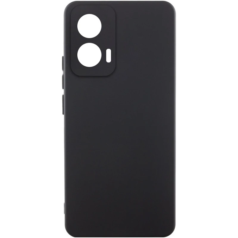 Чехол Silicone Case Lakshmi Premium з закритою камерою на Motorola Edge 50 Fusion – Черный / Black. Фото 1 из 4