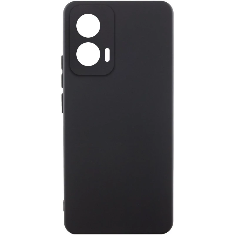 Чохол Silicone Case Lakshmi Premium з закритою камерою на Motorola Edge 50 Fusion – Чорний / Black. Фото 1 з 4