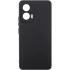 Чохол Silicone Case Lakshmi Premium з закритою камерою на Motorola Moto G55 – Чорний / Black. Фото 1 з 4
