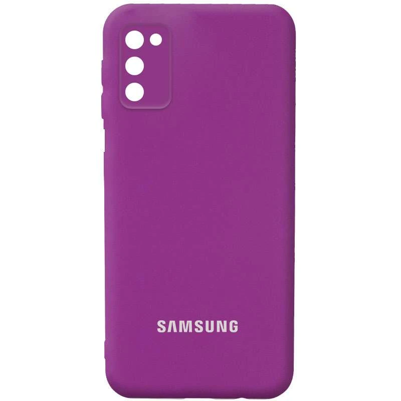 

Чохол Silicone Case з закритим низом та захистом камери на Samsung Galaxy A03s (Фіолетовий / Grape)