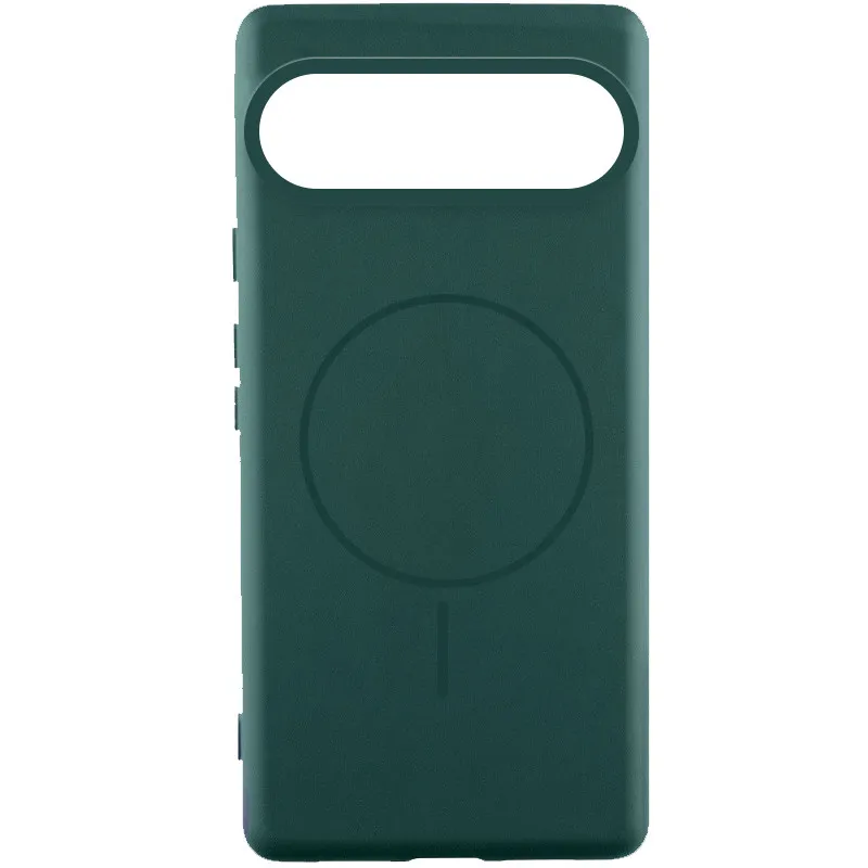 Чехол Silicone Cover Lakshmi (AA) with Magnetic Fit для Google Pixel 10 – Зеленый / Dark green. Фото 1 из 4