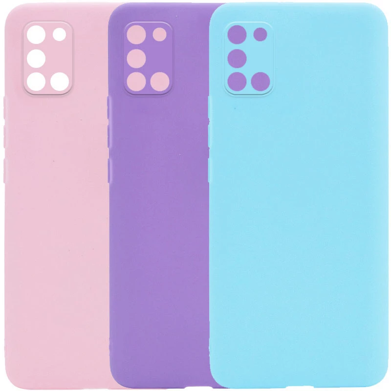 Кольоровий силіконовий чохол із захистом камери на Samsung Galaxy A31 фото 1 з 1