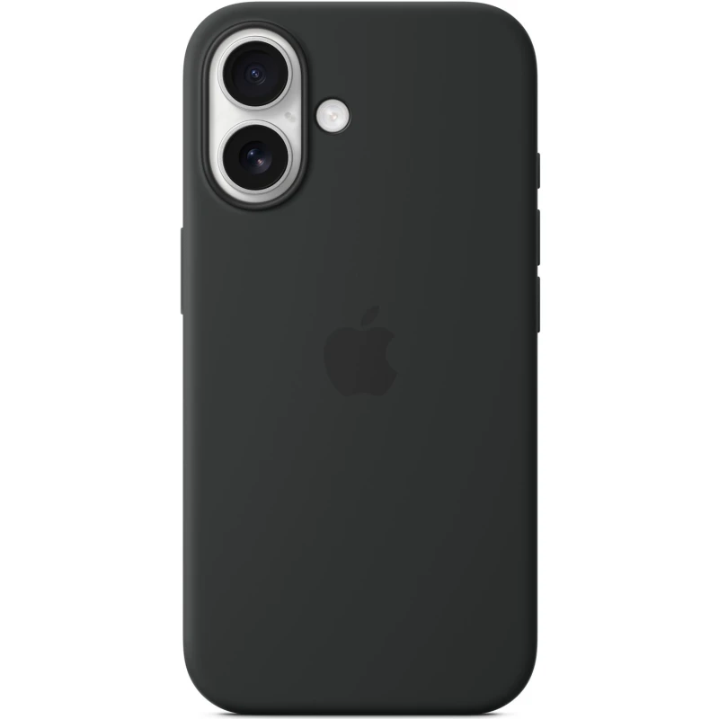Чохол Silicone case (AAA) with Magsafe and Animation для Apple iPhone 16 – Black. Фото 2 з 4