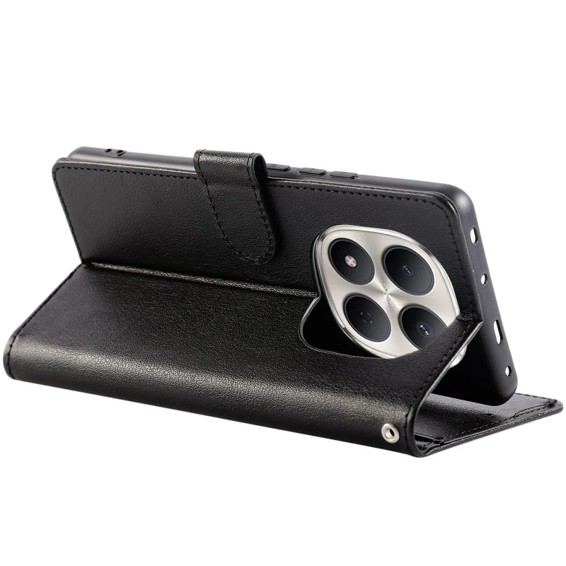 Кожаный чехол-книжка Essential Case для Xiaomi Redmi Note 15 Pro+ 5G – Black. Фото 6 из 7