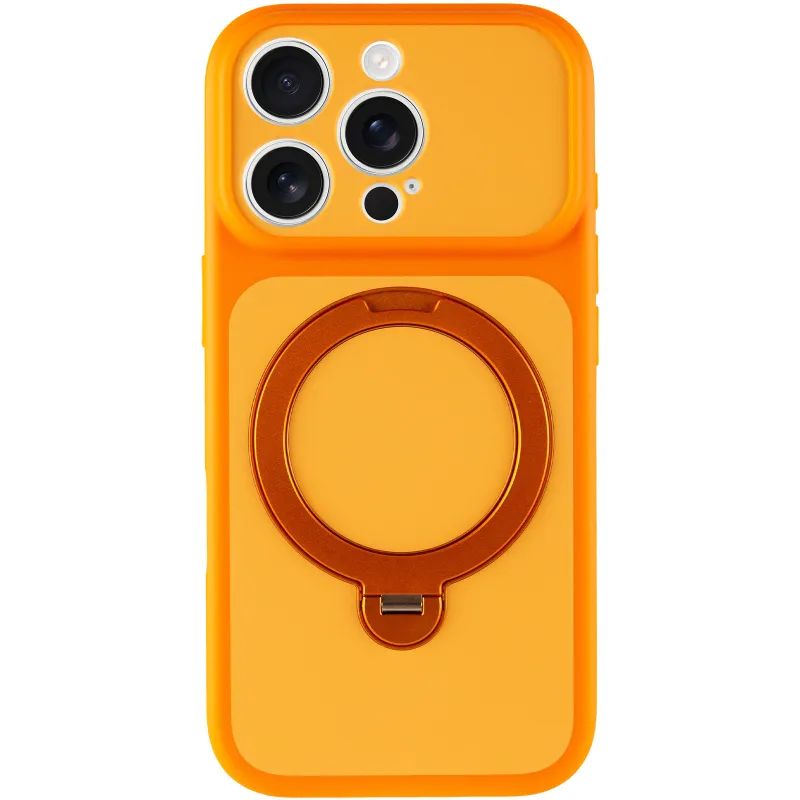 Чехол Ummi Full Camera with Magnetic Fit HQ Ring для Apple iPhone 16 Pro Max – Orange. Фото 3 из 8