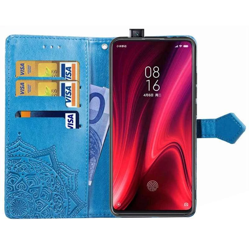Шкіряний чохол-книжка Art Case з візитницею для Xiaomi Redmi K20 / K20 Pro / Mi9T / Mi9T Pro – Синій. Фото 2 з 6