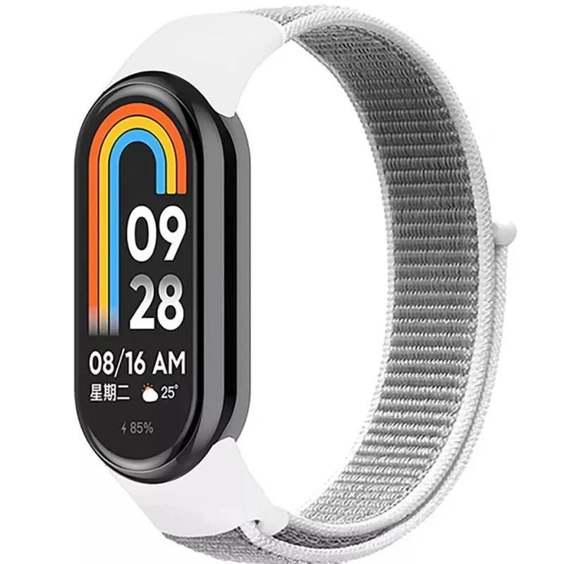 

Ремешок Nylon для Xiaomi Mi Band 8 (Белый), Білий