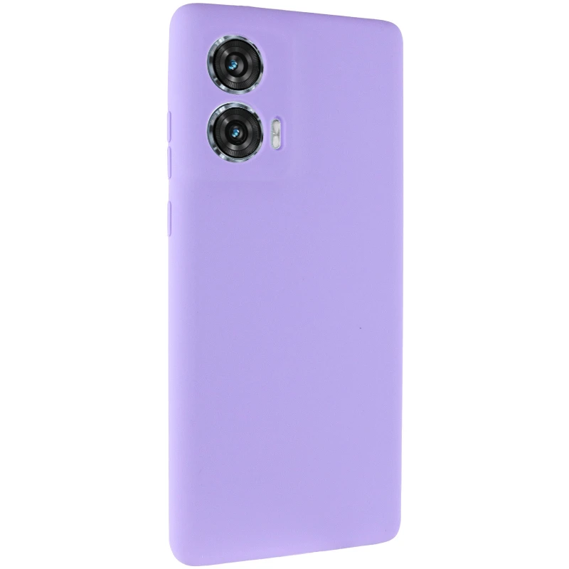 Чохол Silicone Cover Ummi Lakshmi Full Camera (AA) для Motorola Edge 50 – Бузковий / Dasheen. Фото 1 з 5