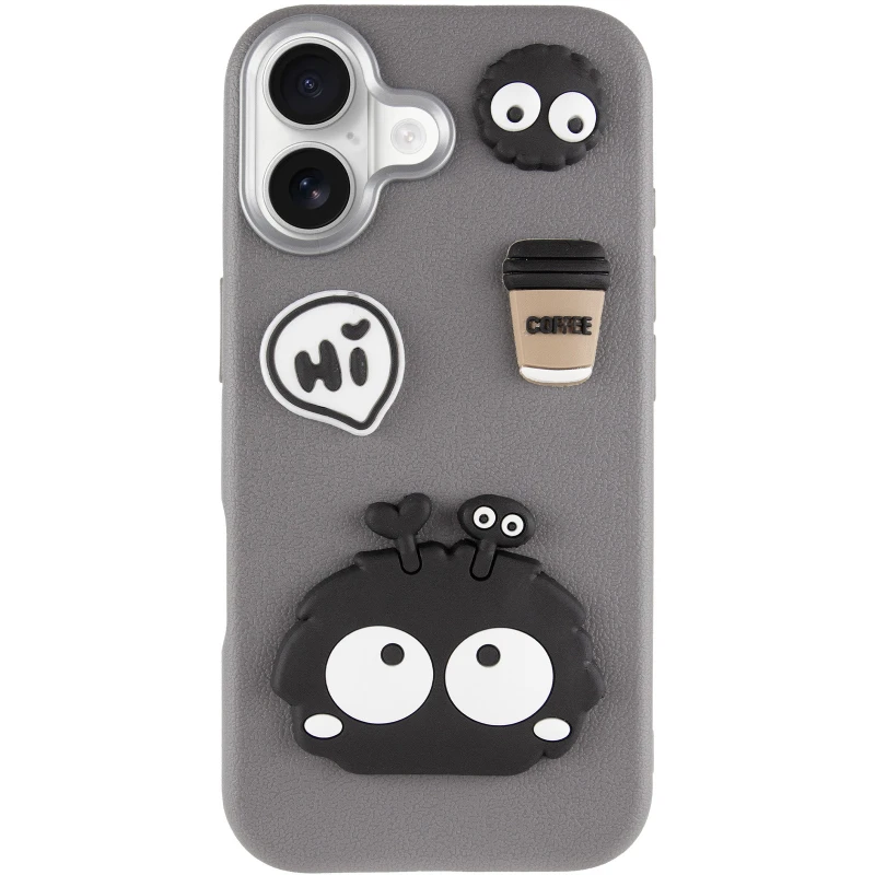 Чехол Labubu Toys для Apple iPhone 17 (6.3") – Monster / Grey. Фото 3 из 6