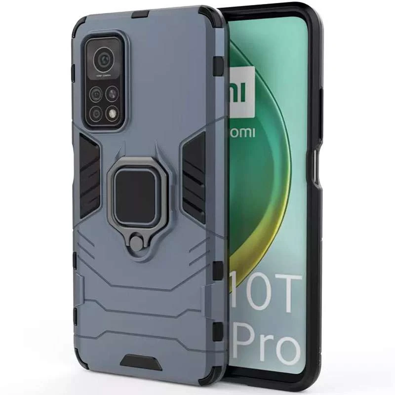 

Противоударный чехол Transformer с кольцом для Xiaomi Redmi Note 11 (Global) / Note 11S (Серый / Metal slate), Сірий / metal slate