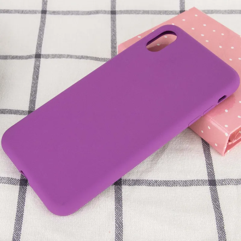 Чехол Silk Full Protective (AA) NO LOGO для Apple iPhone XS Max (6.5") – Фиолетовый / Grape. Фото 2 из 3