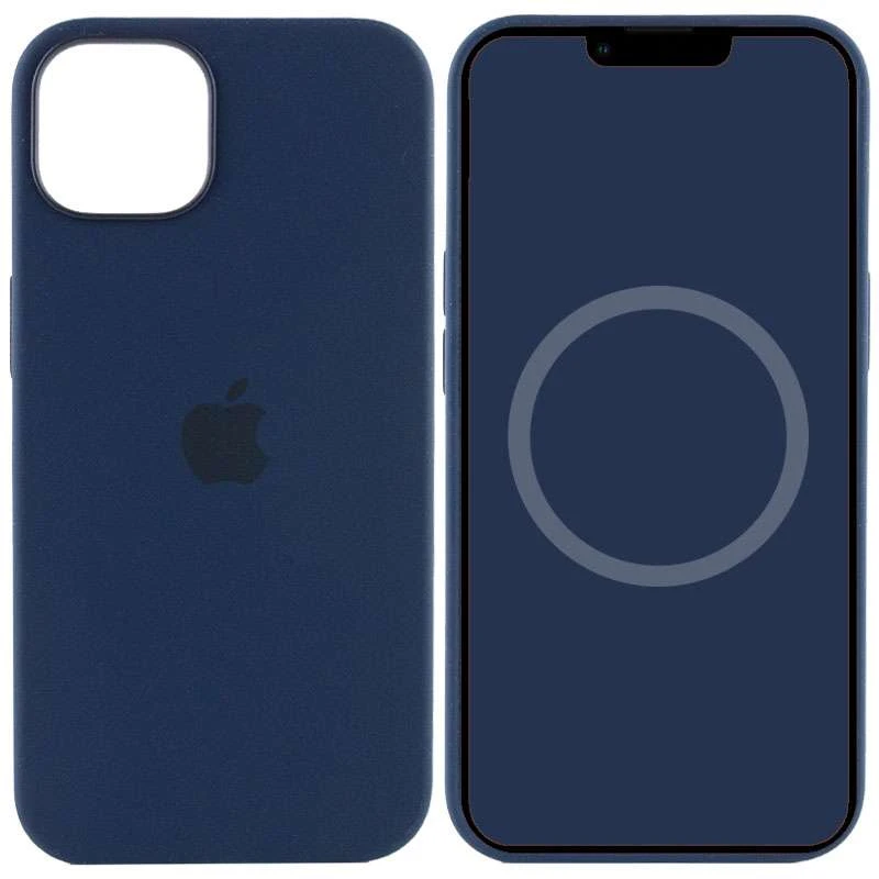 Чехол Silicone case (AAA) with Magsafe and Animation для Apple iPhone 13 (6.1") – Синий / Abyss Blue. Фото 1 из 7