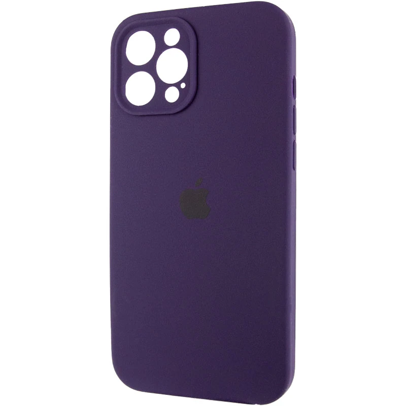 Чехол Silicone Case с защитой камеры для Apple iPhone 12 Pro (6.1") – Фиолетовый / Elderberry. Фото 4 из 7