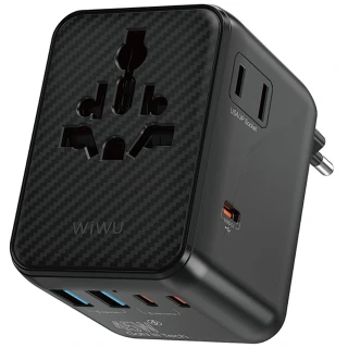 Сетевой универсальный переходник WIWU UA010 Warrior GaN 45W + 2USB-A/3C фото 1 из 1