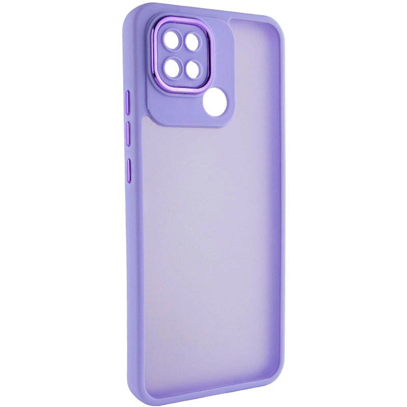

TPU+PC чохол Accent на Oppo A15s / A15 (White / Purple)