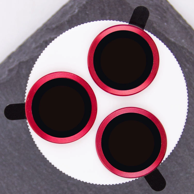 Металеве захисне скло на камеру на Apple iPhone 14 Pro (6.1") – Червоний / Red. Фото 2 з 5