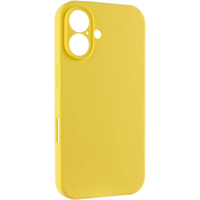 Чохол Silk Full Camera Protective (AA) NO LOGO для Apple iPhone 16 Plus – Жовтий / Yellow. Фото 2 з 8