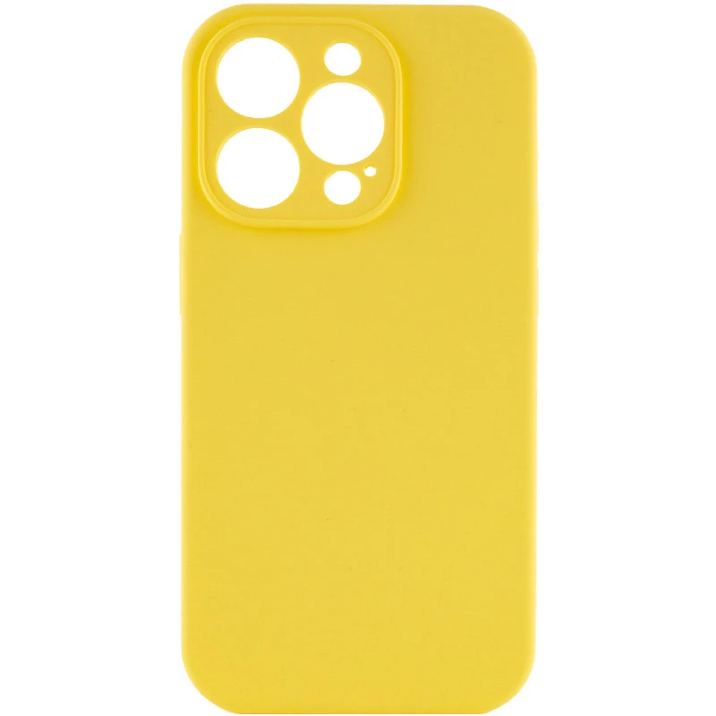 

Чехол с защитой камеры Silicone Case Apple iPhone 15 Pro (6.1") (Желтый / Yellow), Жовтий / yellow