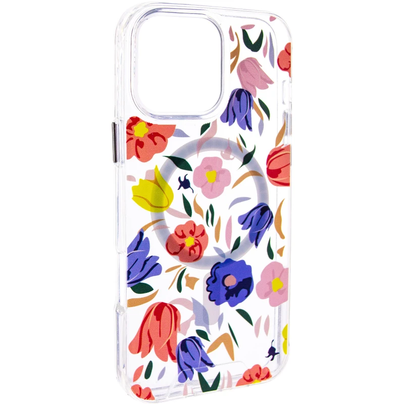 TPU+PC чехол Clear Garden with MagSafe для Apple iPhone 17 (6.3") – Tropical Art. Фото 1 из 1